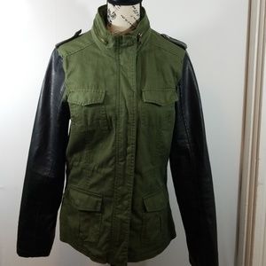 therapy Jacket Denim Green Black Juniors Large